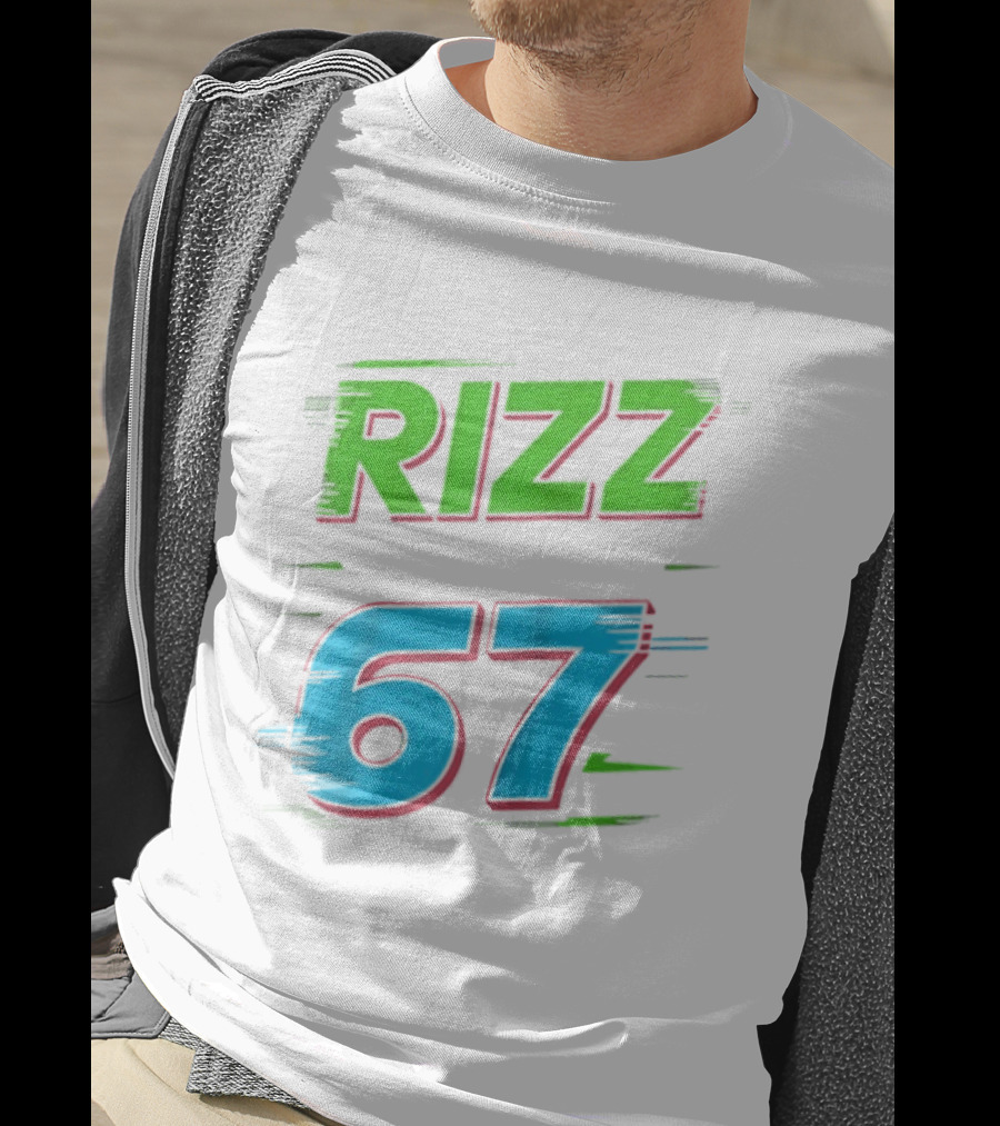 Rizz 67 Colorful Brushstroke T-Shirt