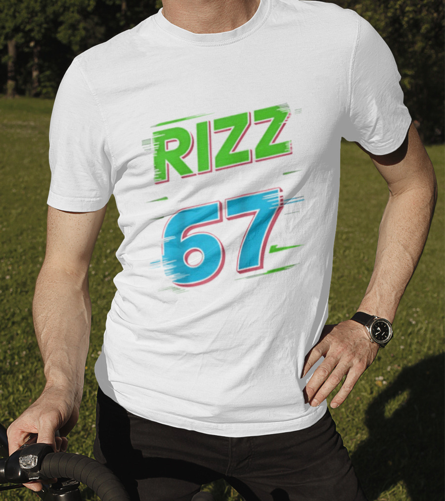 Rizz 67 Colorful Brushstroke T-Shirt