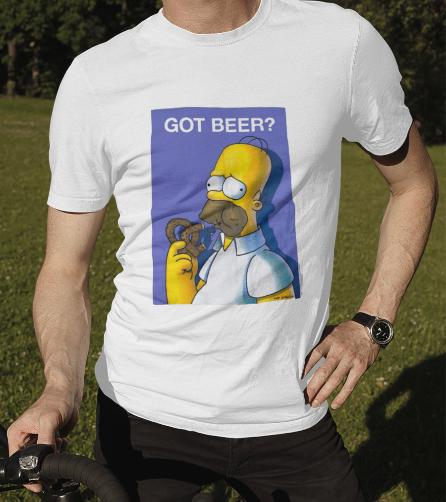 Got Beer Homer Eating Pretzel T-Shirt