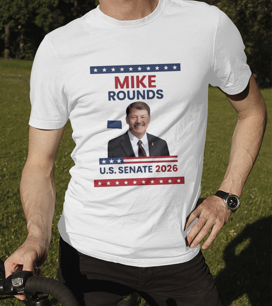 Mike Rounds U.S. Senate 2026 South Dakota USA Flag T-Shirt