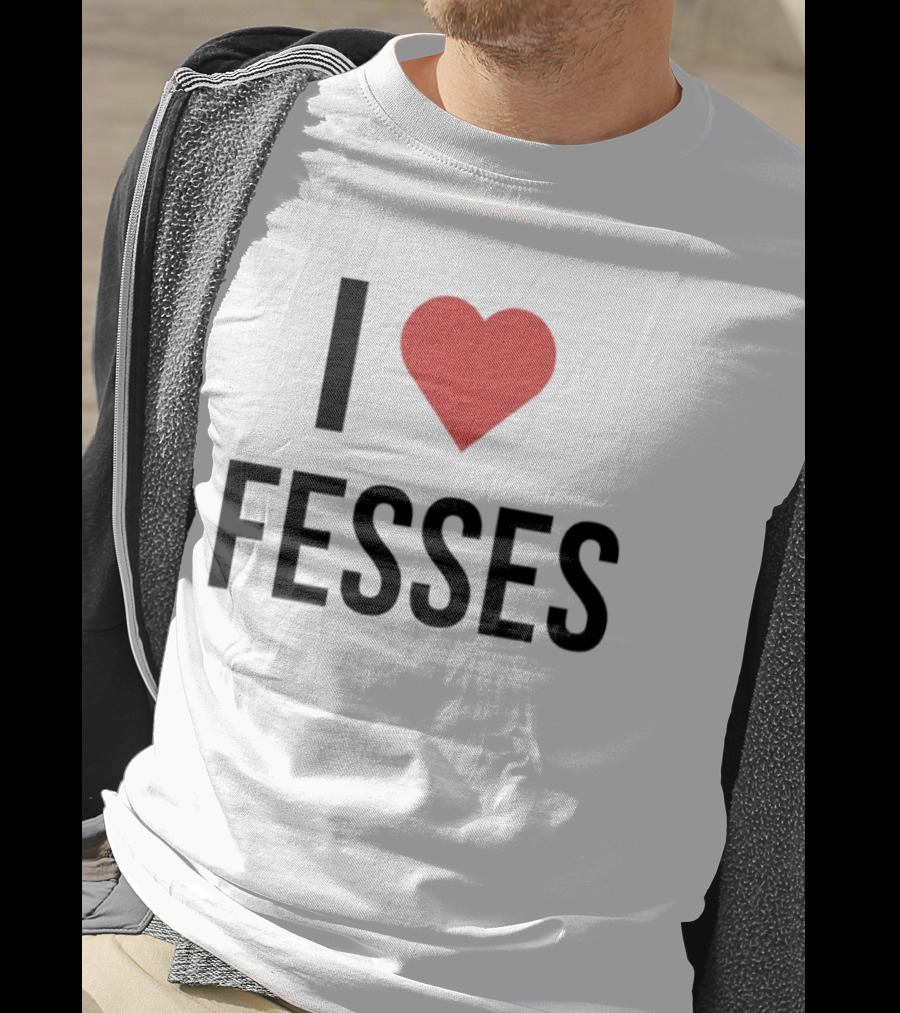 I Heart Fesses Bold Red Heart T-Shirt