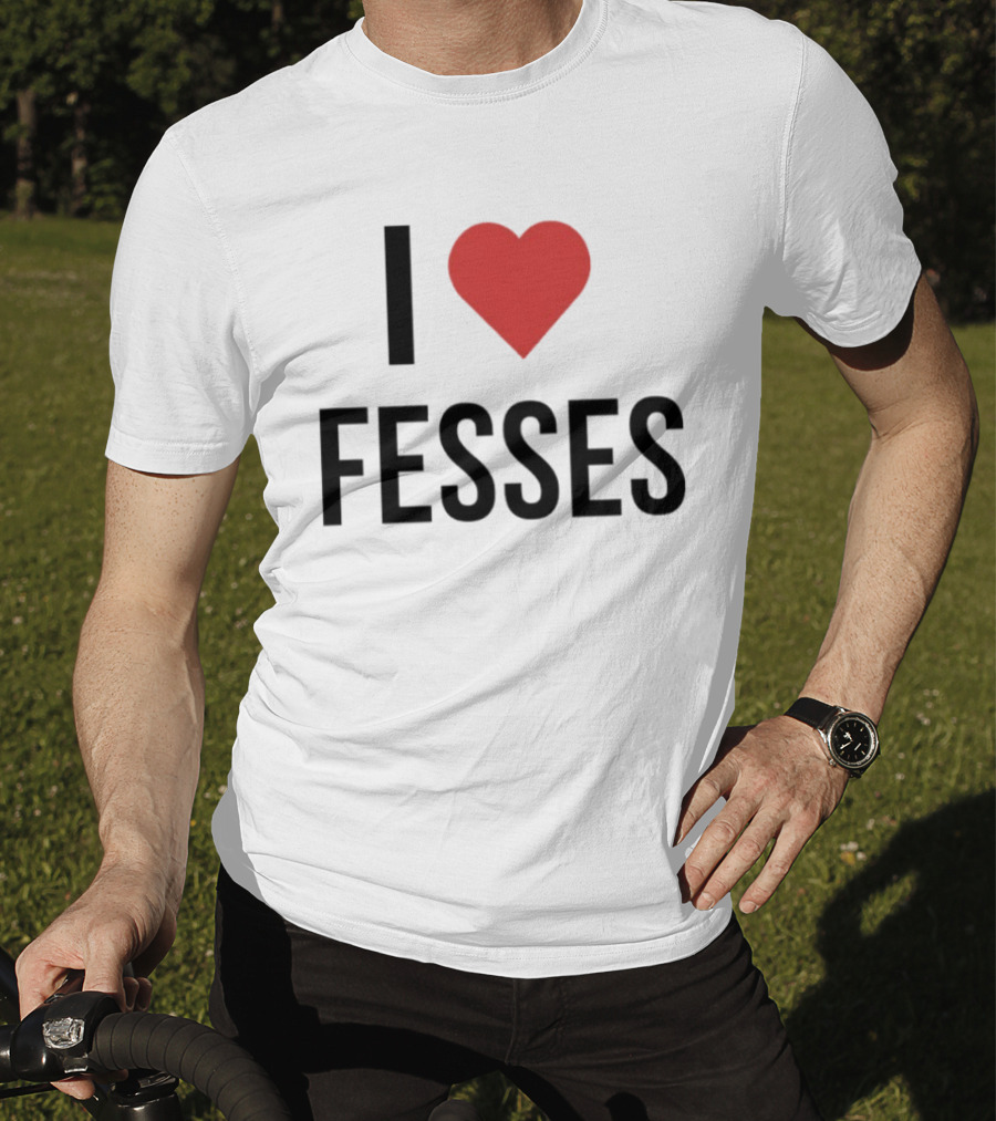 I Heart Fesses Bold Red Heart T-Shirt