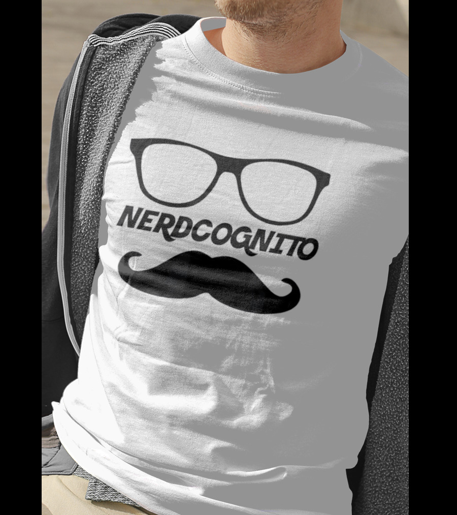 Nerdcognito Glasses Mustache Disguise T-Shirt