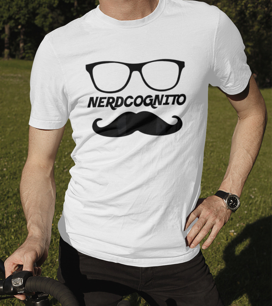 Nerdcognito Glasses Mustache Disguise T-Shirt