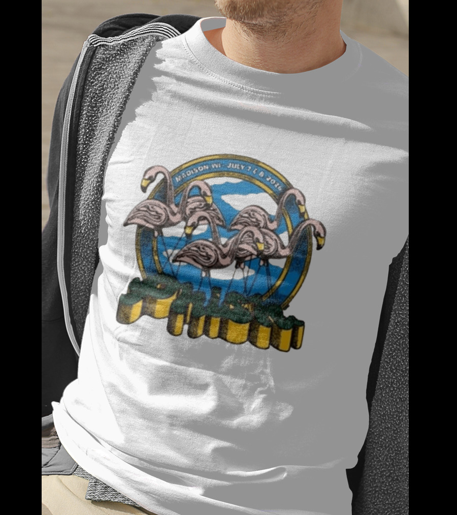 Madison WI July 7 8 2026 Phish Flamingos Event T-Shirt