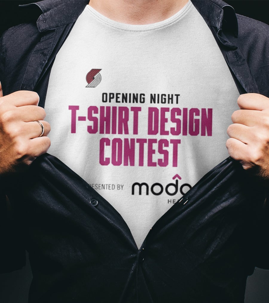 Portland Trail Blazers Opening Night Contest Moda Health T-Shirt