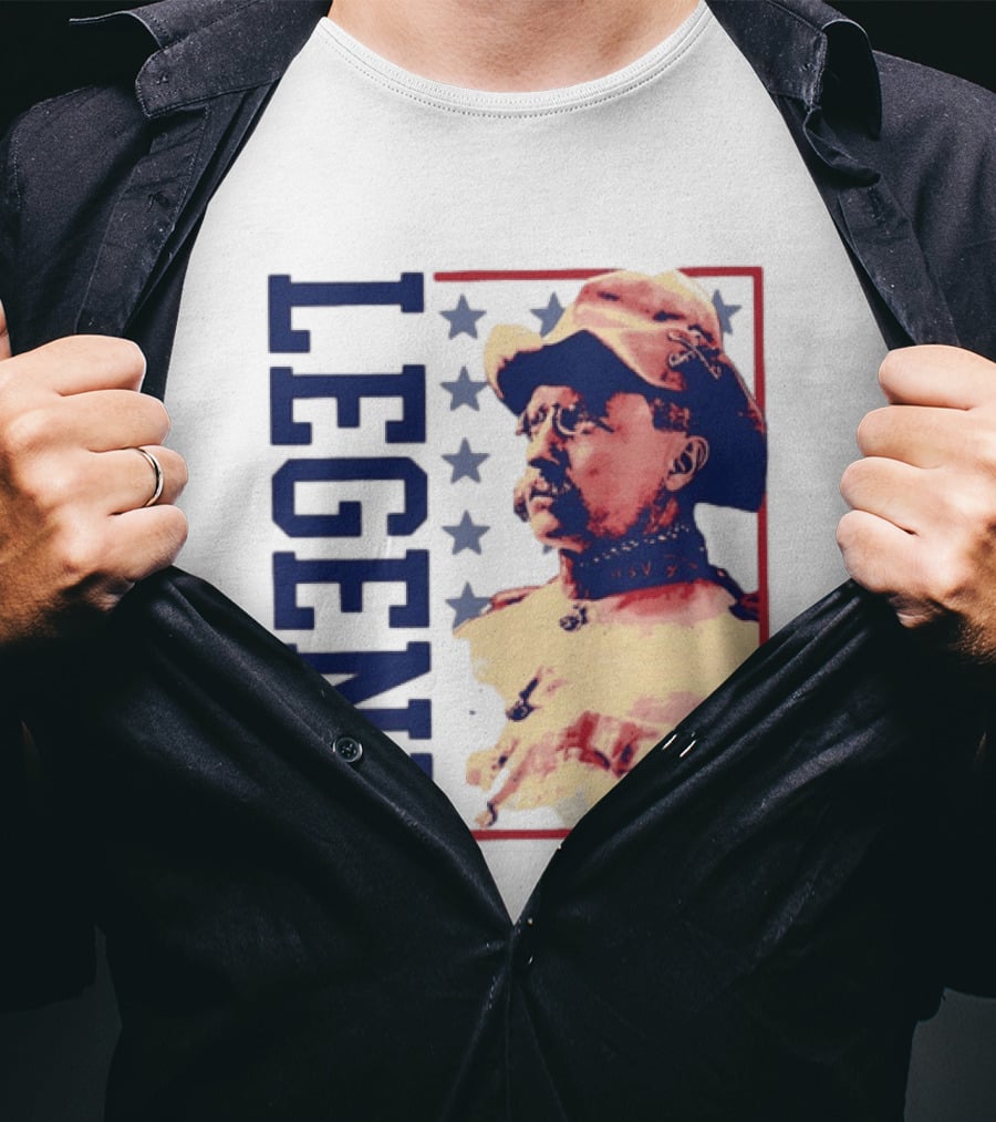 Legend Teddy Roosevelt Stars Iconic Figure T-Shirt