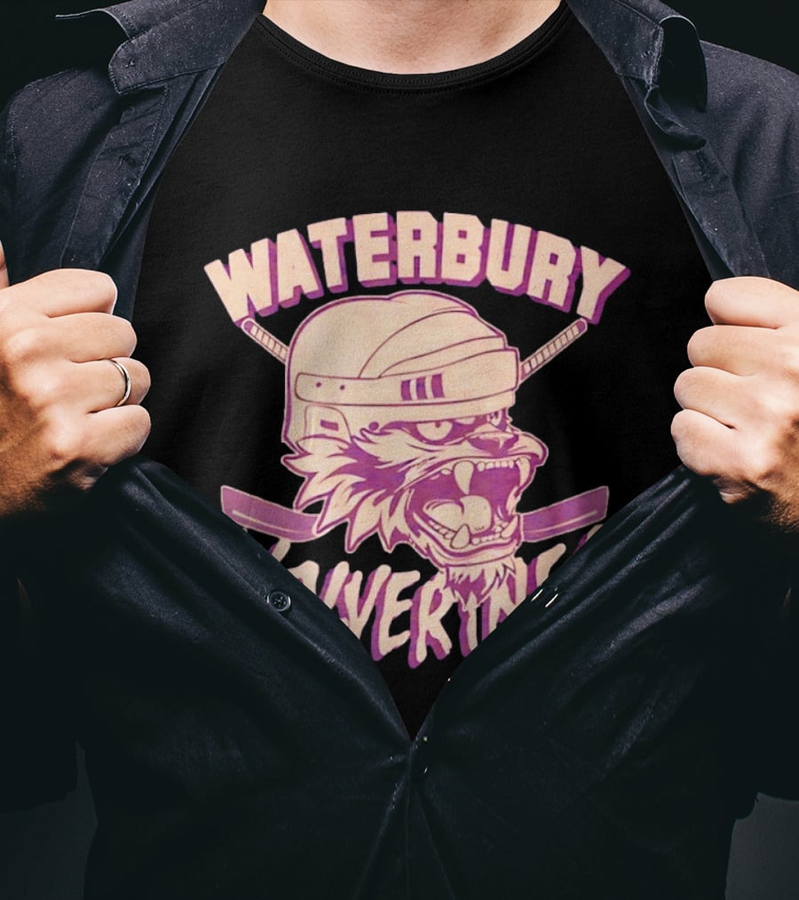 Waterbury Wolverines Happy Gilmore Hockey Helmet Wolverine T-Shirt