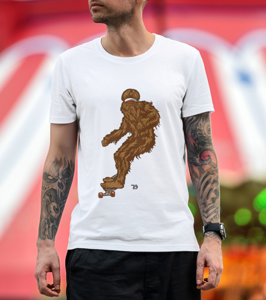Ames Bros Skater Bigfoot Sasquatch Skateboard Legend T-Shirt