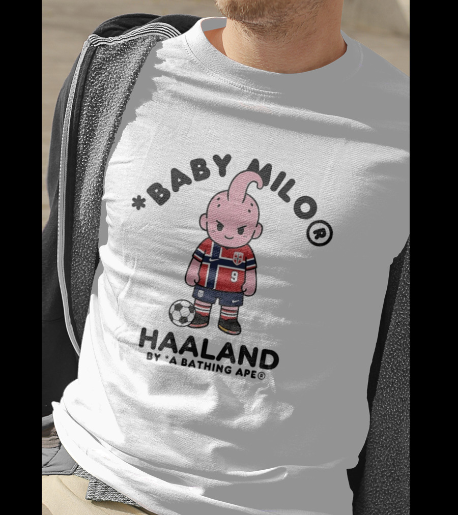 Baby Milo Haaland A Bathing Ape Norway Football T-Shirt