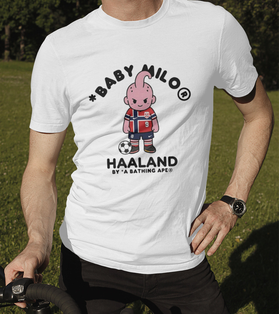 Baby Milo Haaland A Bathing Ape Norway Football T-Shirt