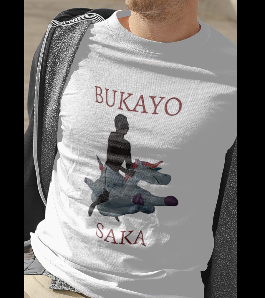 Bukayo Saka Riding Unicorn Arsenal Football T-Shirt