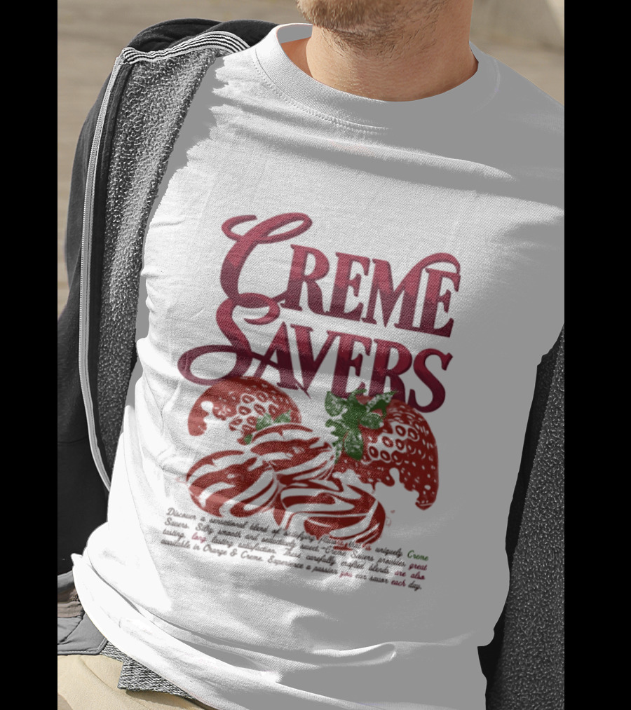 Creme Savers Strawberry Candy Sensational Blend Of Satisfying Flavors T-Shirt