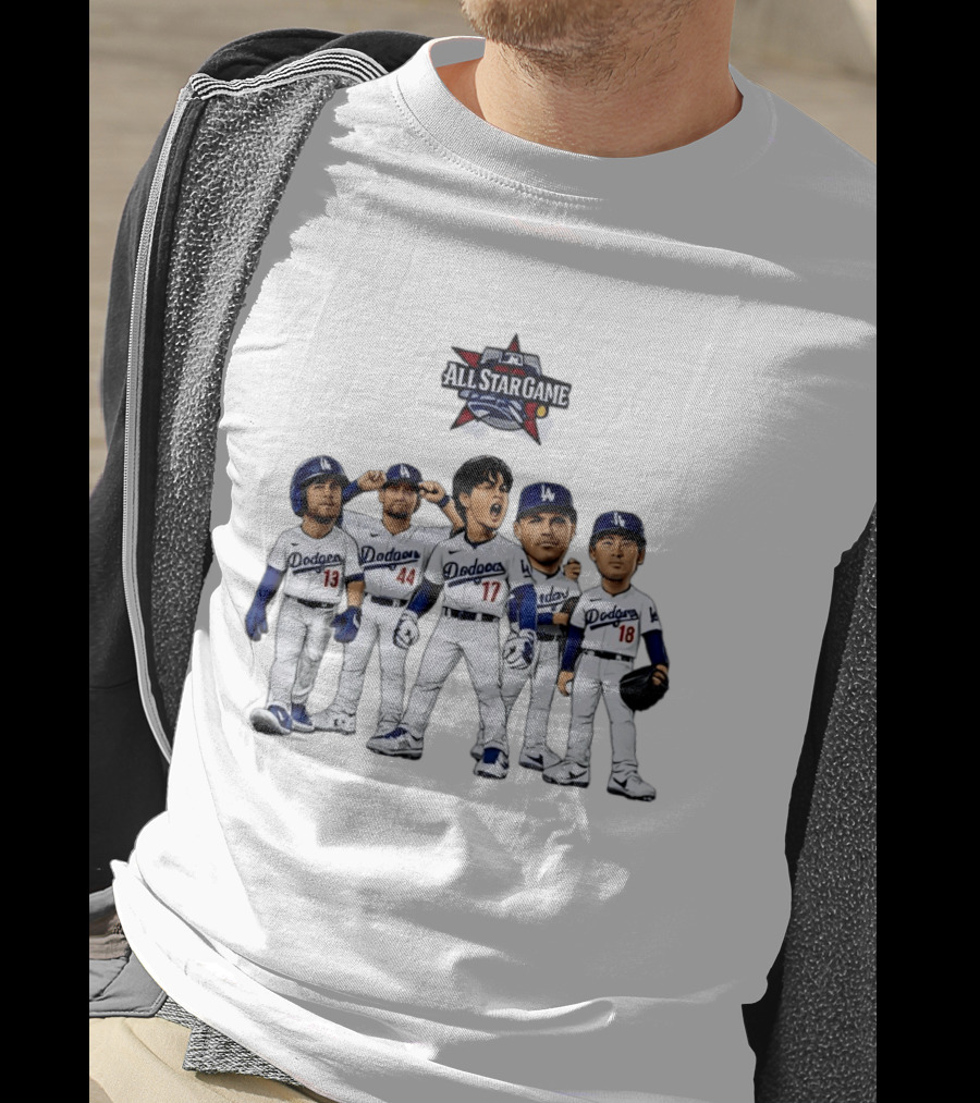 Los Angeles Dodgers All Star Game Shohei Ohtani Freddie Freeman Max Muncy Andy Pages Yoshinobu Yamamoto T-Shirt