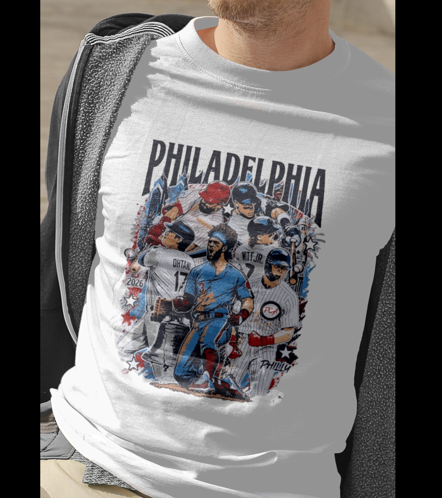 Philadelphia Ohtani Witt Jr 2026 Baseball Montage Philly PCA T-Shirt