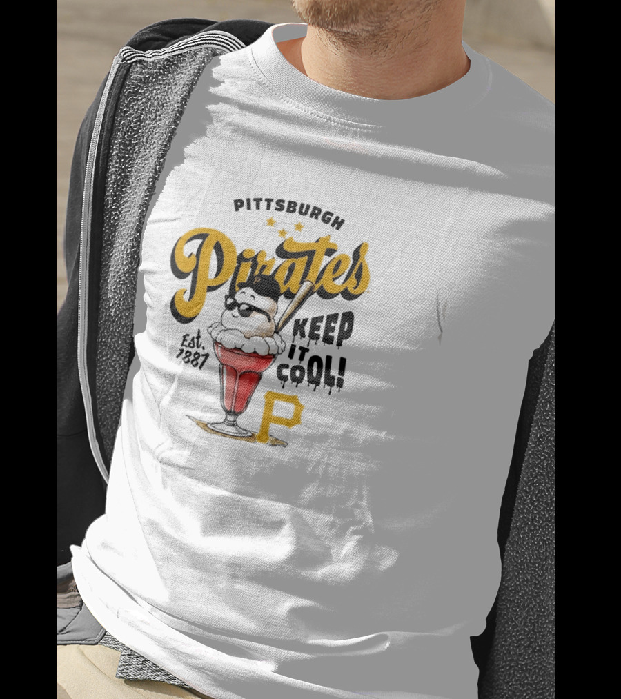 Pittsburgh Pirates Keep It Cool Est 1887 Ice Cream Sundae T-Shirt