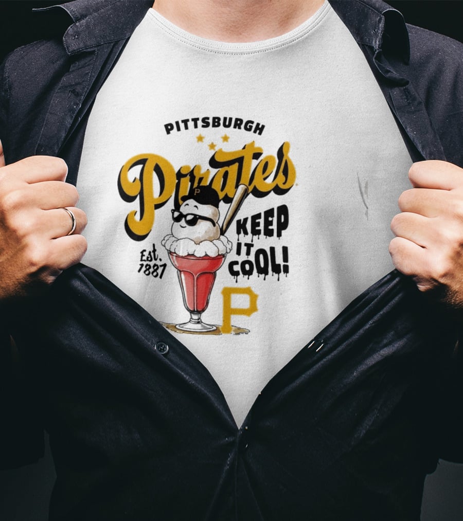 Pittsburgh Pirates Keep It Cool Est 1887 Ice Cream Sundae T-Shirt