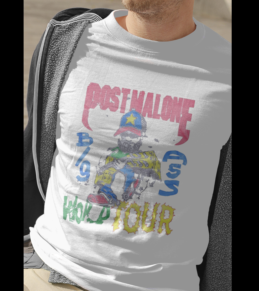 Post Malone Big Ass World Tour Cartoon T-Shirt