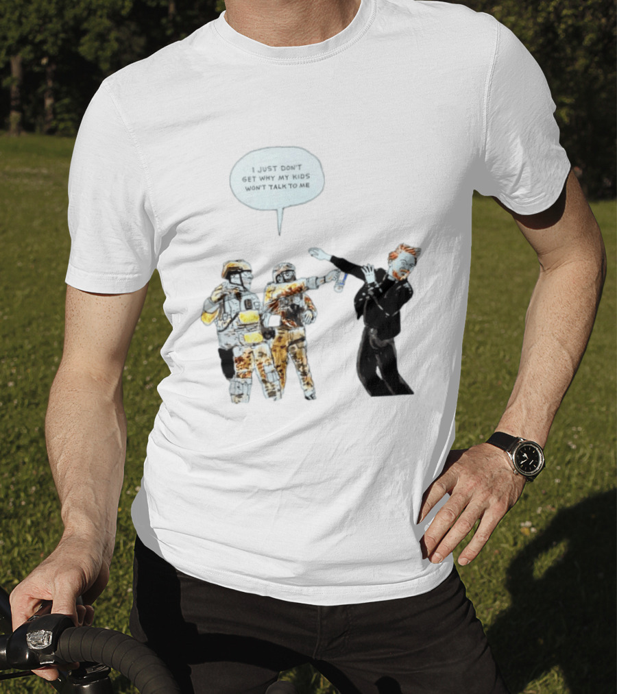 Priest With Soldiers And Kids Speech Bubble T-Shirt