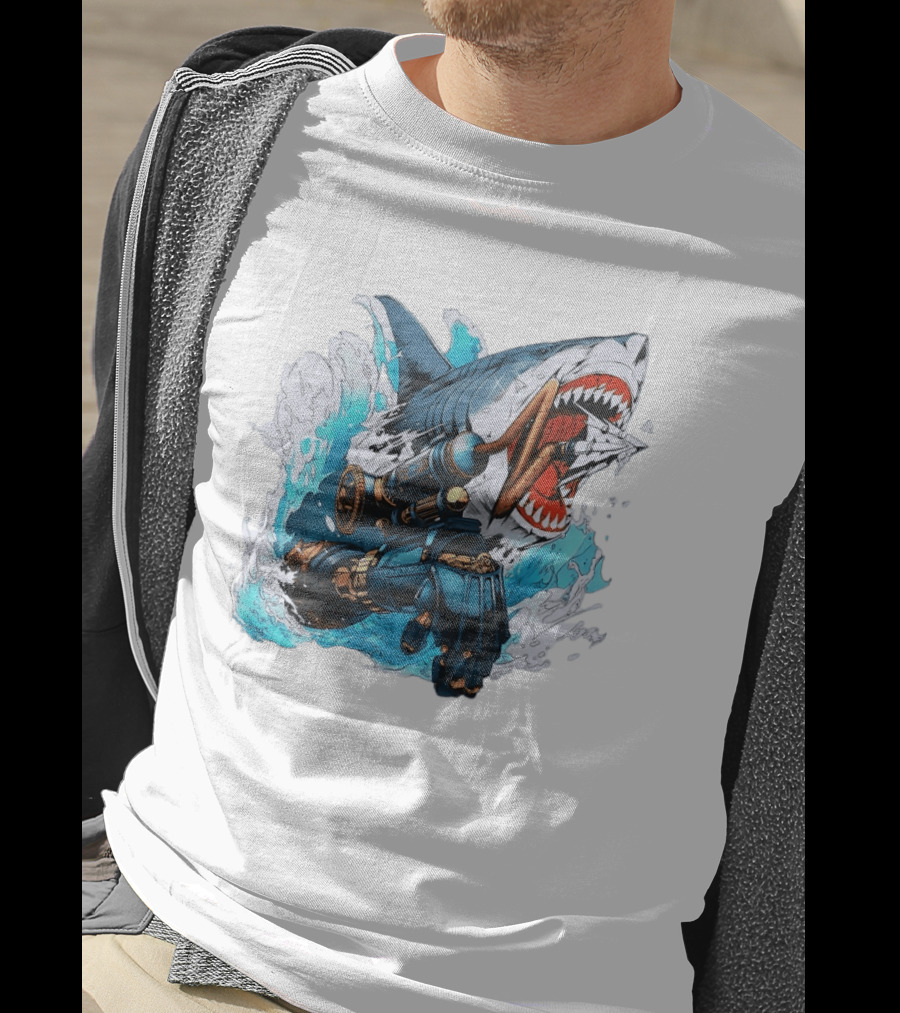 Steampunk Shark Lies Of P Puppet String Adventure Magic T-Shirt