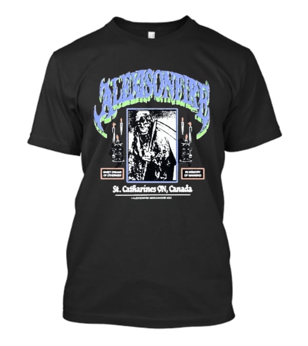 Alexisonfire St Catharines ON Canada Sweet Dreams Of Otherness In Memory Of Mankind Candle T-Shirt