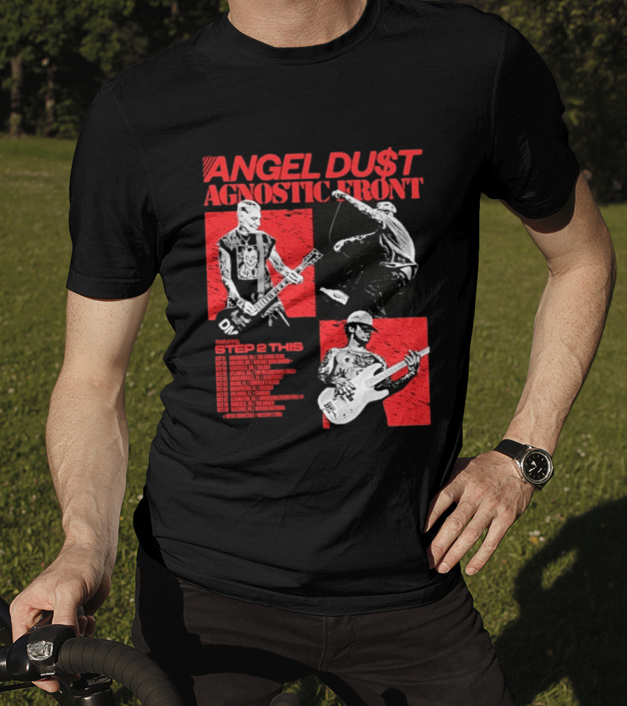 Angel Du$t Agnostic Front Featuring Step 2 This Tour Live Band Performance T-Shirt