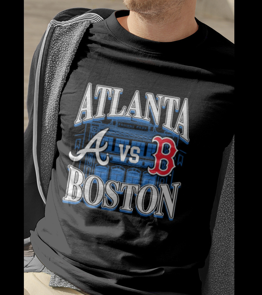 Atlanta Vs Boston Braves Red Sox Fenway Park MLB Baseball T-Shirt