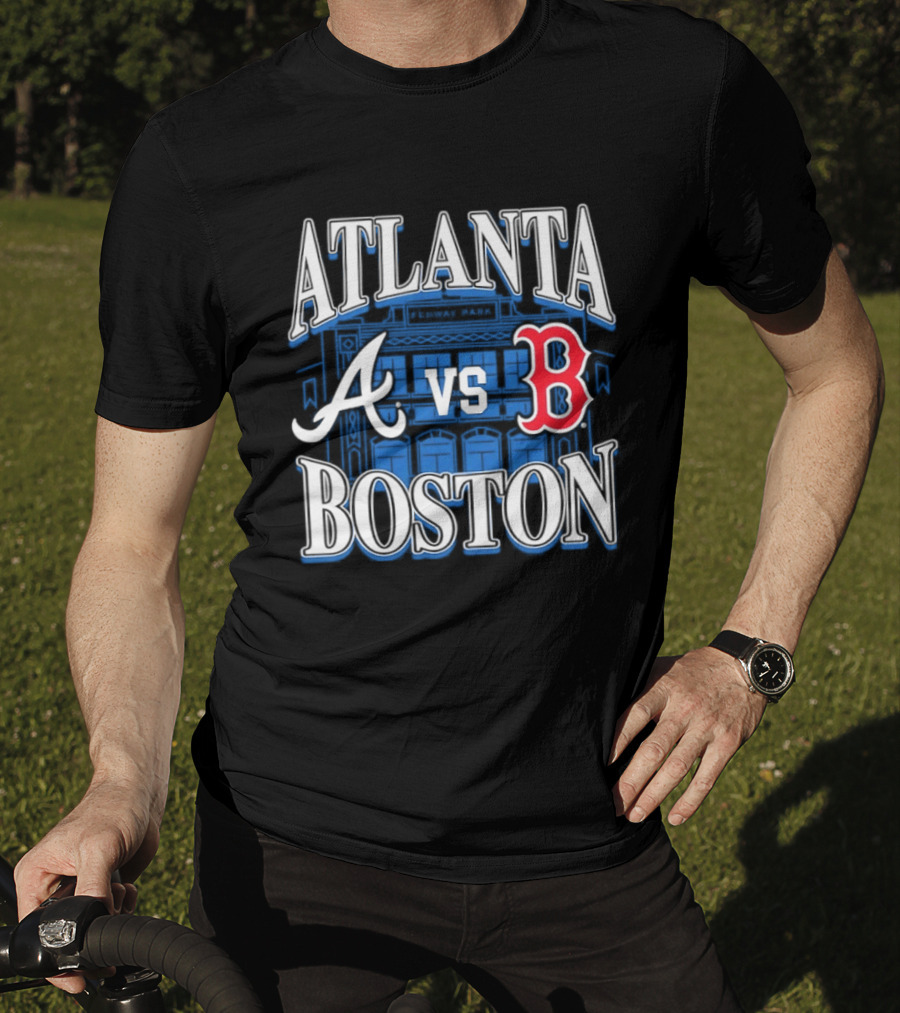 Atlanta Vs Boston Braves Red Sox Fenway Park MLB Baseball T-Shirt