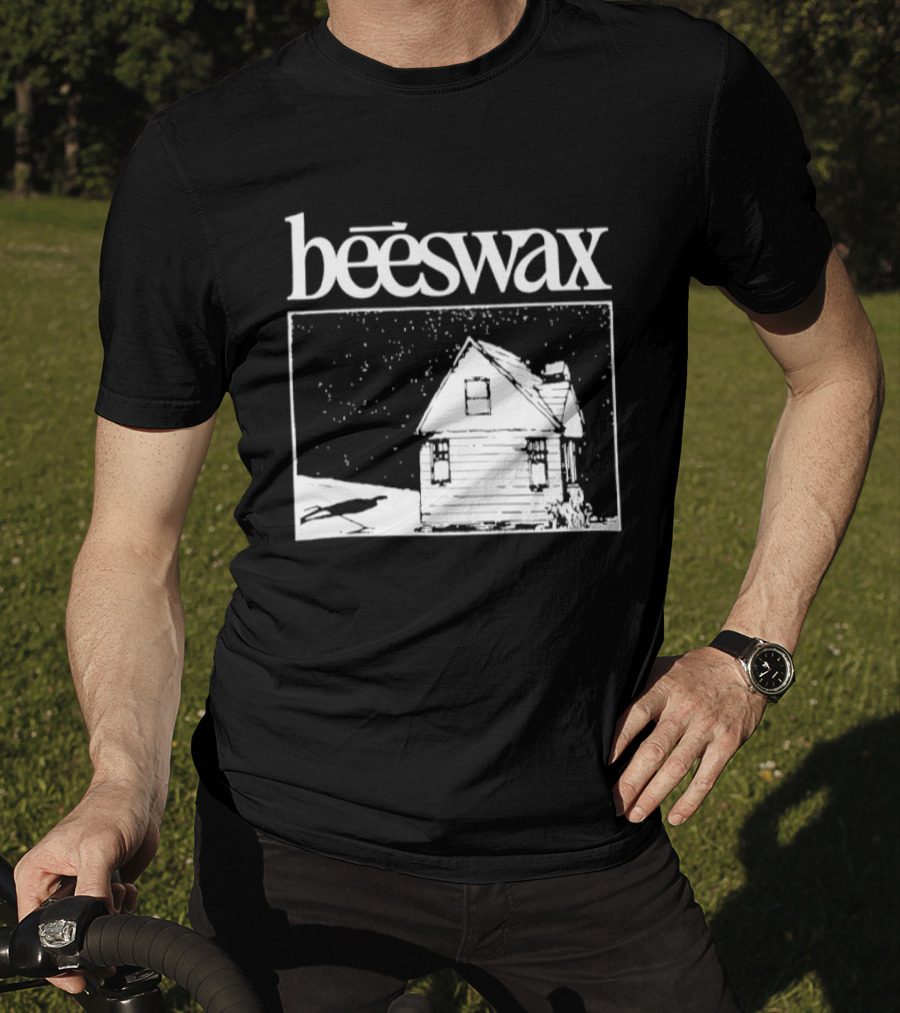 Beeswax City Of Lab Cabin Snow Scene T-Shirt