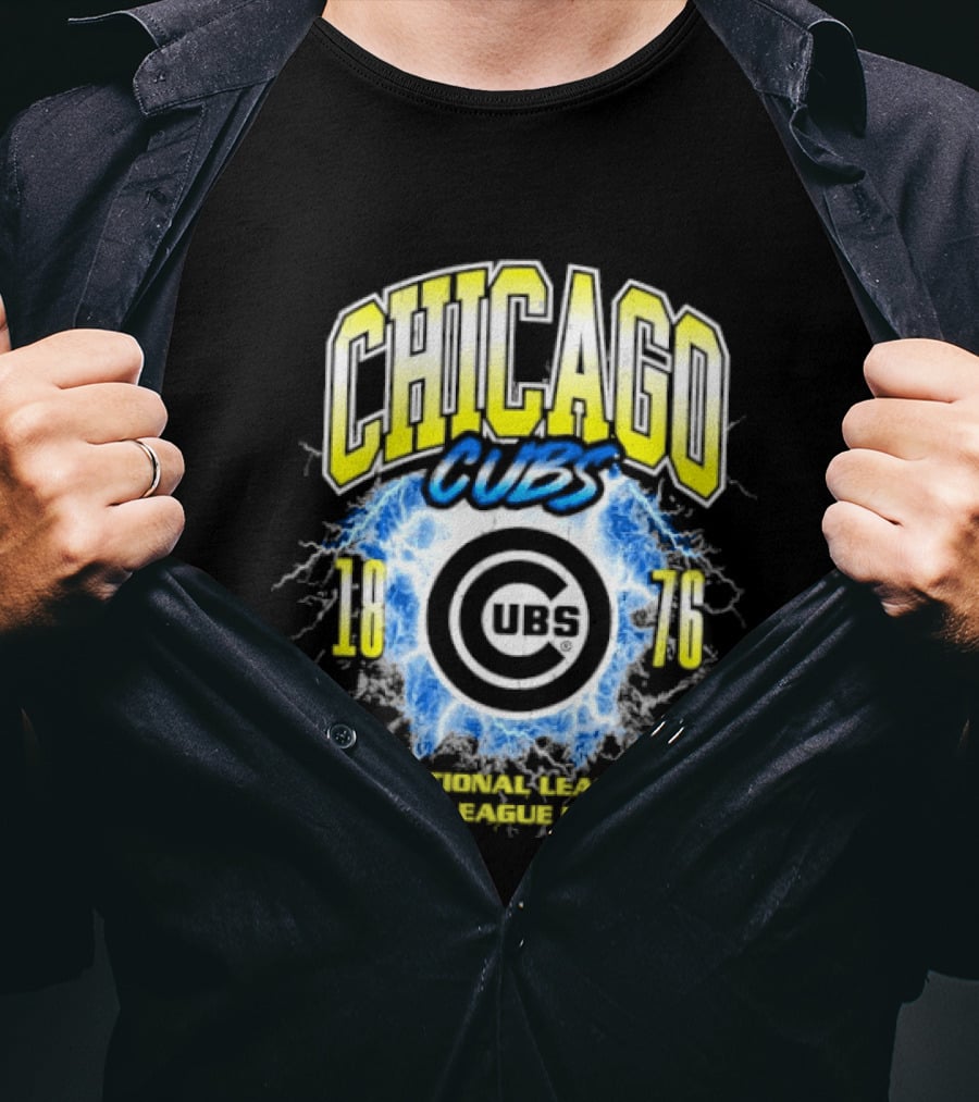 Chicago Cubs 1876 Vintage National League Major League Baseball Iconic Team T-Shirt