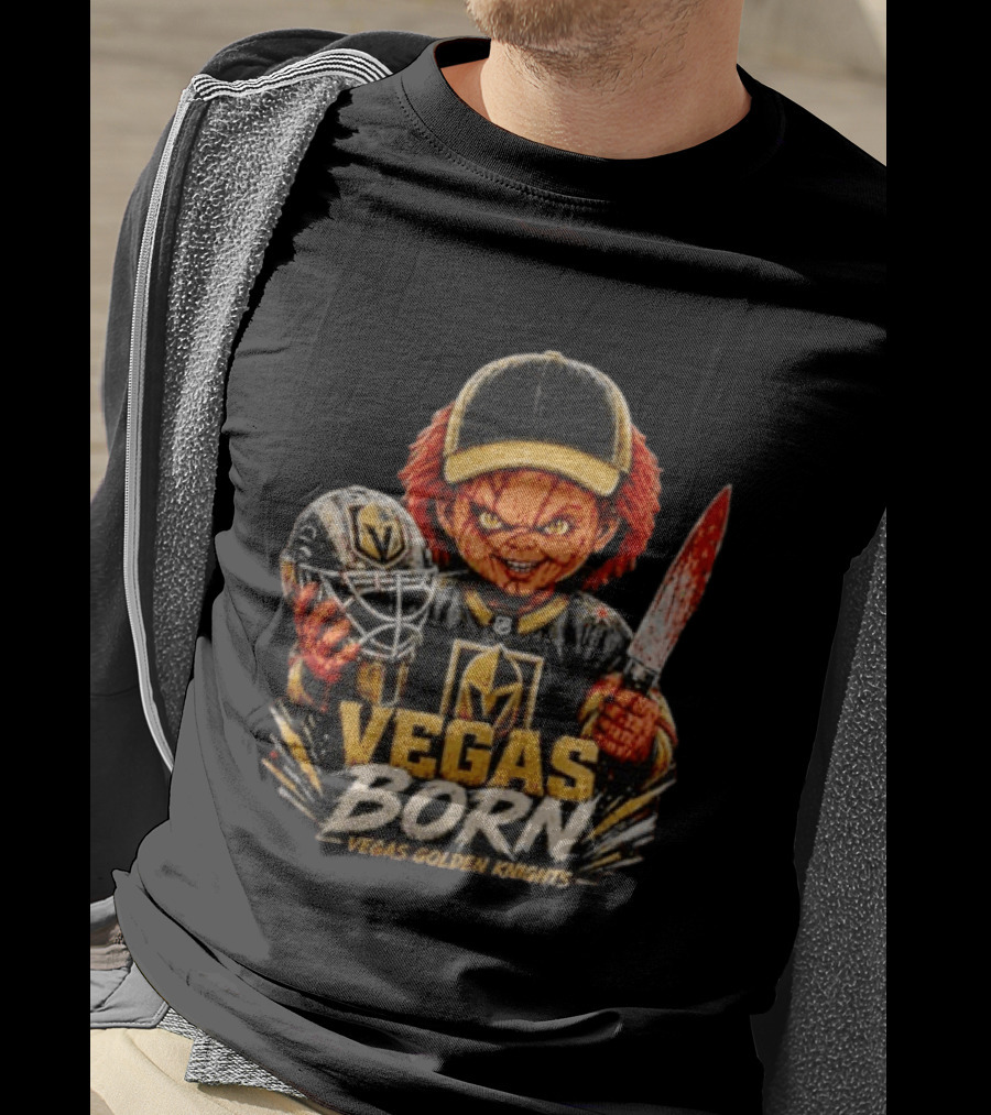Vegas Born Chucky Vegas Golden Knights NHL T-Shirt
