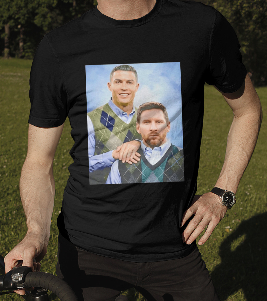 Cristiano Ronaldo Lionel Messi Step Brothers Meme T-Shirt