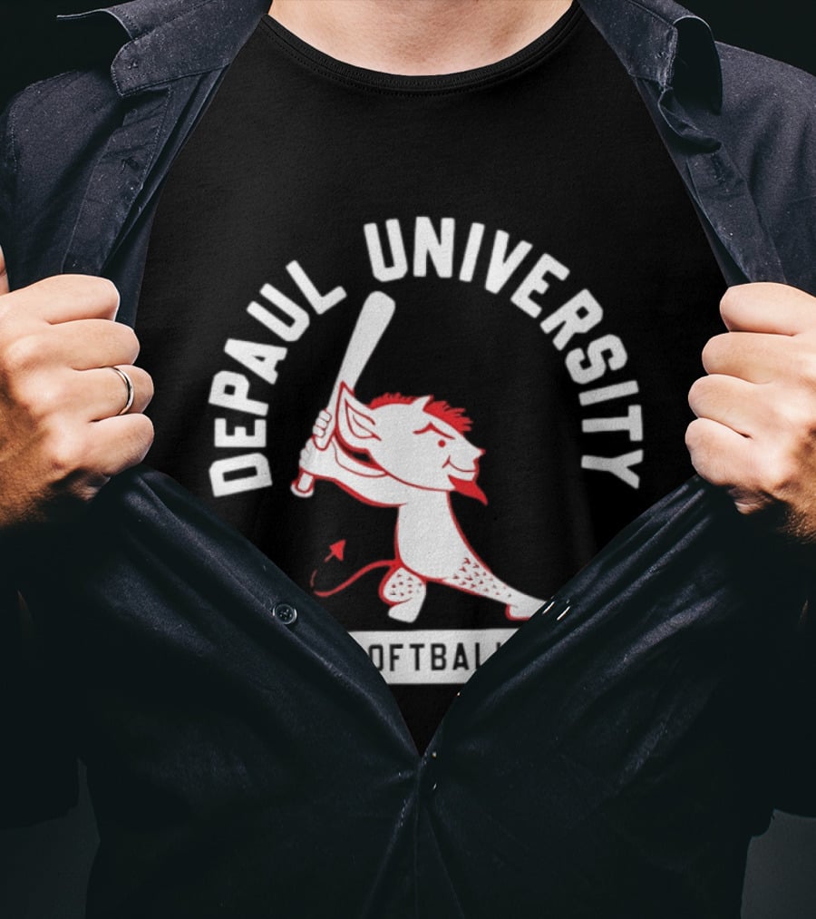 DePaul University Blue Demons Billy Softball T-Shirt