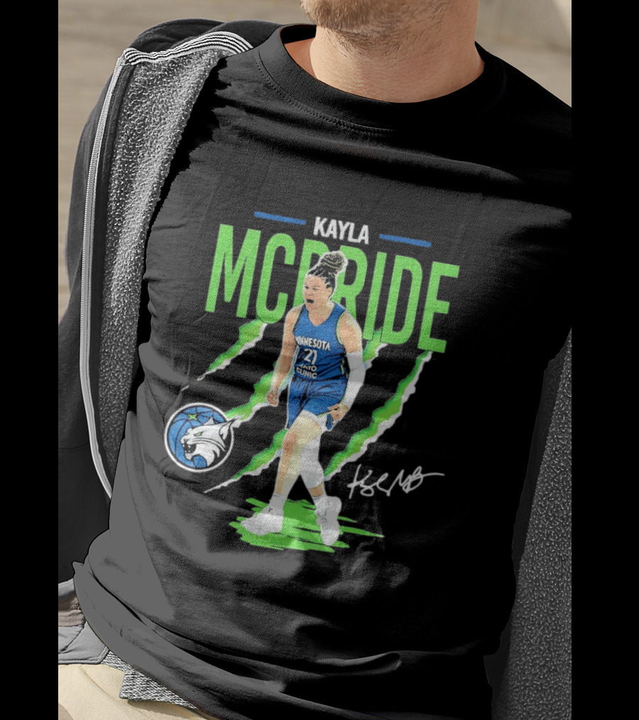 Kayla McBride Minnesota Lynx Mayo Clinic 21 Basketball T-Shirt