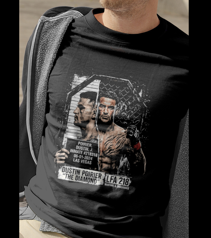 Dustin Poirier The Diamond Shot Las Vegas LFA 218 T-Shirt