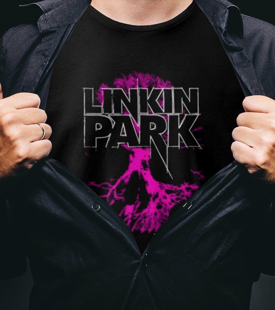 Linkin Park Tree Design Alternative Metal Band Merch T-Shirt