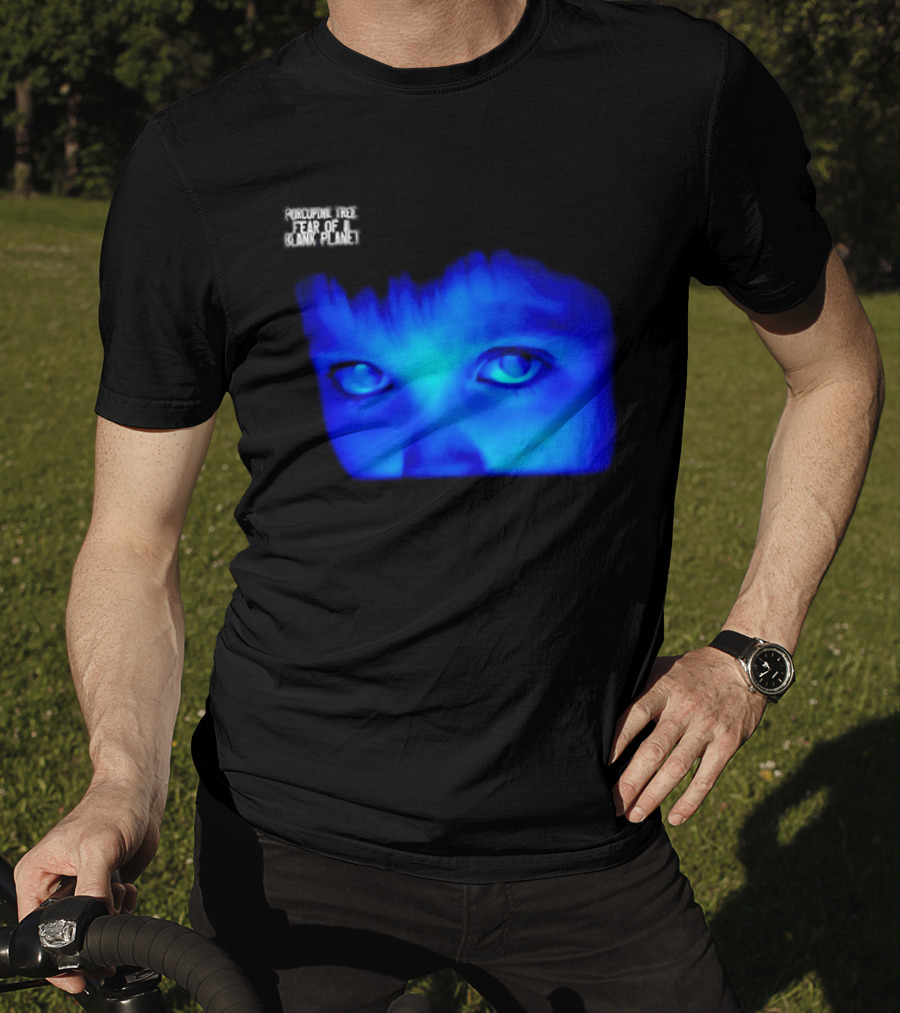 Porcupine Tree Fear Of A Blank Planet 2007 Rock Album Cover Blue Face T-Shirt