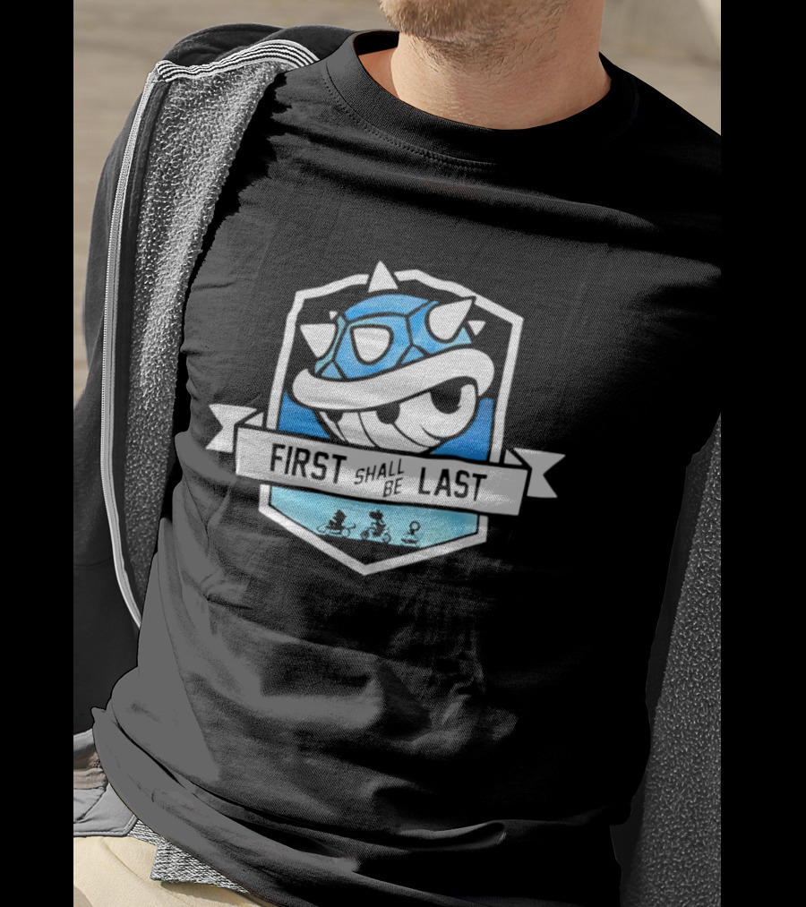 Mario Kart Blue Shell First Shall Be Last T-Shirt