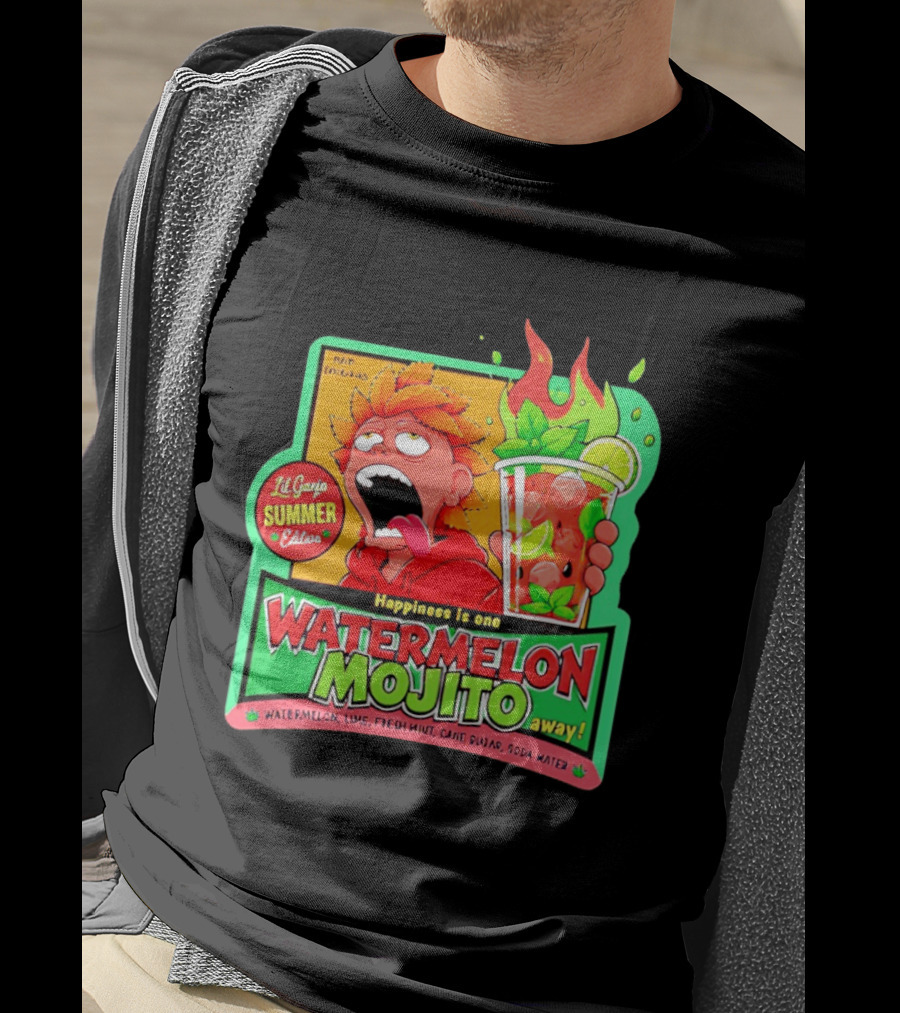 Lil Ganja Summer Edition Happiness Is One Watermelon Mojito Away T-Shirt