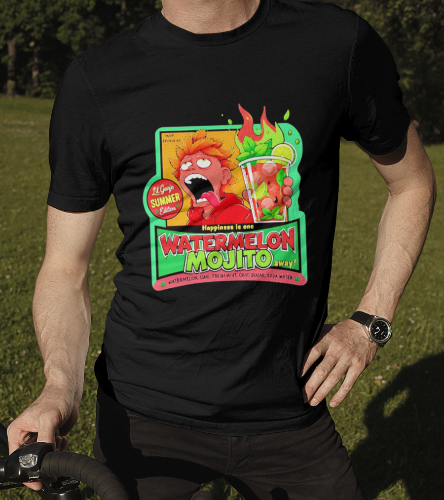 Lil Ganja Summer Edition Happiness Is One Watermelon Mojito Away T-Shirt