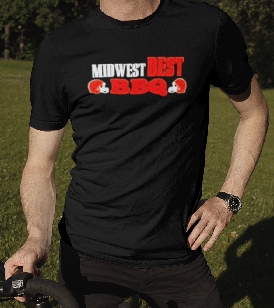 Midwest Best BBQ Cincinnati Bengals Football Helmets T-Shirt