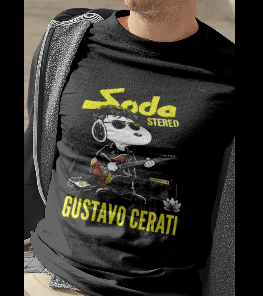 Soda Stereo Snoopy Guitar Gustavo Cerati T-Shirt