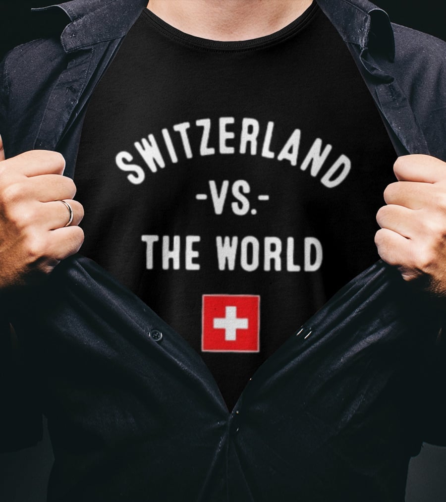 Switzerland Vs The World Swiss Flag T-Shirt
