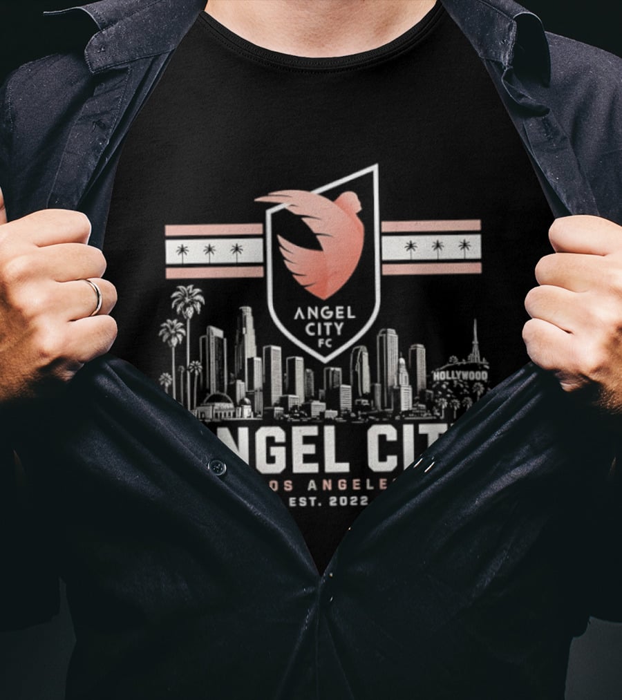 Angel City FC Los Angeles Skyline Est 2022 T-Shirt