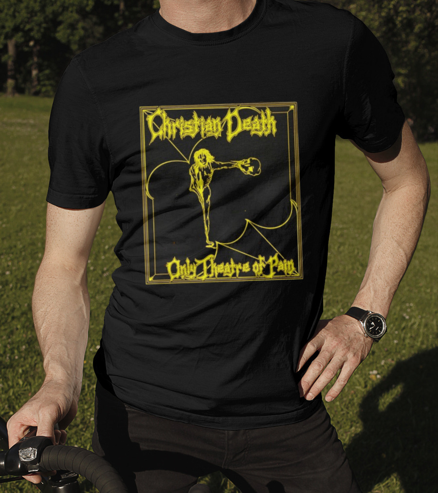 Christian Death Only Theatre Of Pain Skeleton Gothic Rock Aesthetic T-Shirt