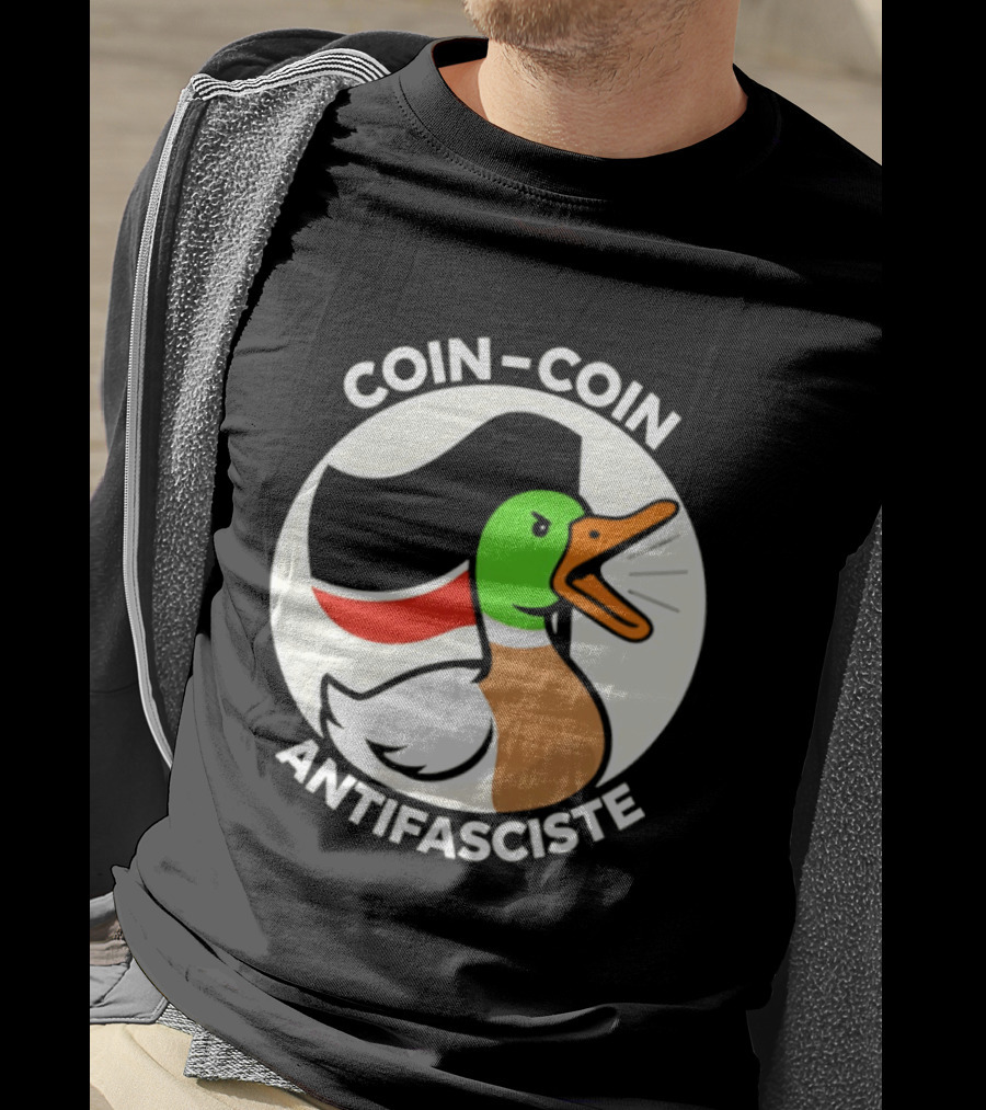 Coin Coin Antifasciste Duck Antifa Protest T-Shirt