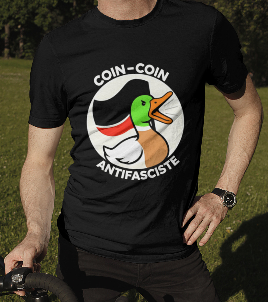 Coin Coin Antifasciste Duck Antifa Protest T-Shirt