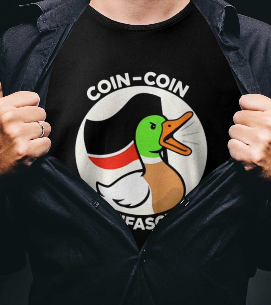 Coin Coin Antifasciste Duck Antifa Protest T-Shirt