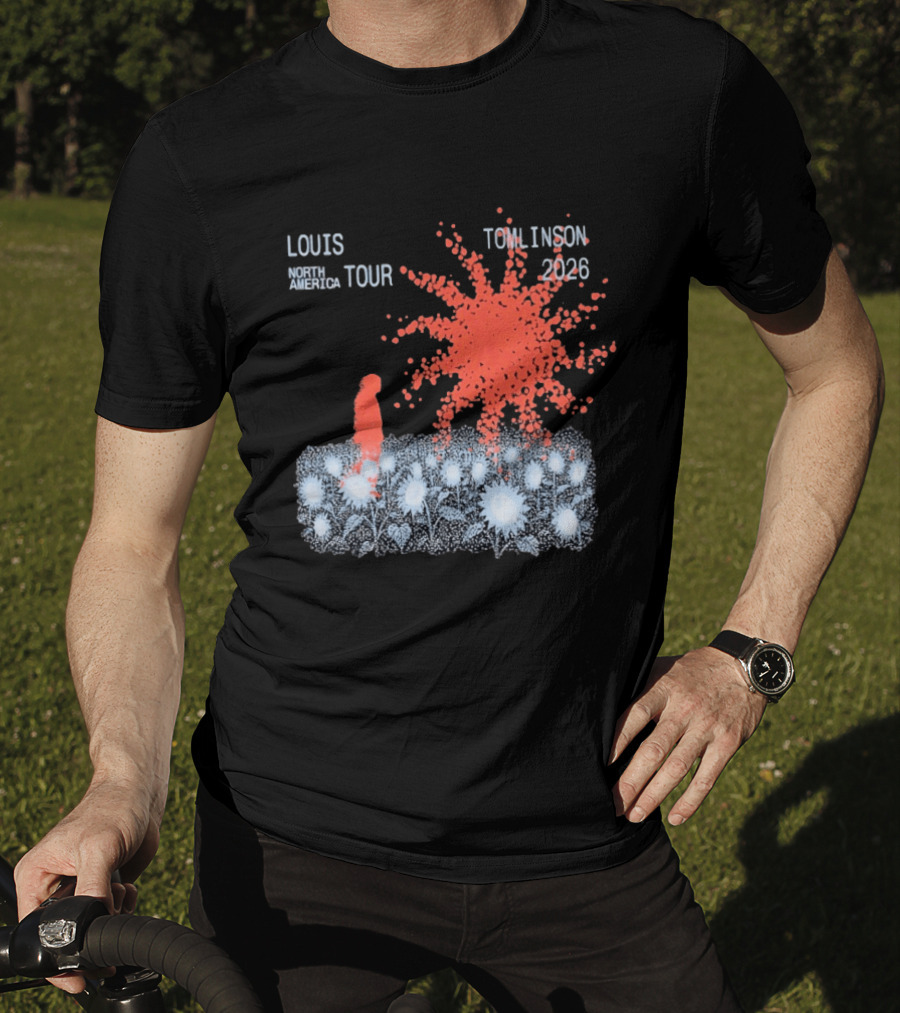 Louis Tomlinson North America Tour 2026 Sunflower Field Explosion T-Shirt