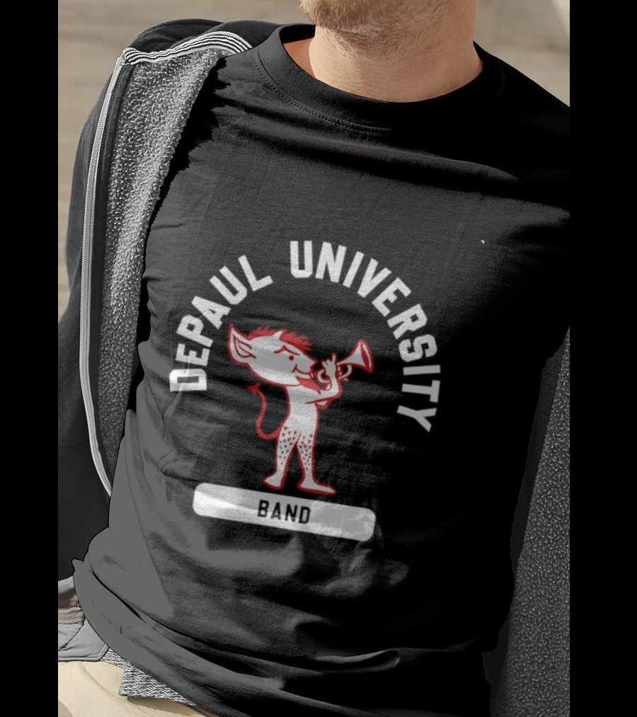 DePaul University Band Blue Demons Mascot Billy Arc T-Shirt